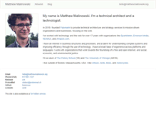 Tablet Screenshot of matthewmalinowski.org